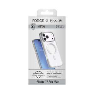 Coque METAL iPhone 17 Pro Max 2m Gris - Force Case