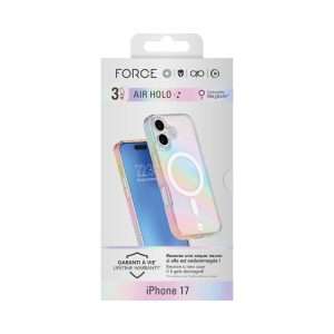 Force Case Air iPhone 17 MagSafe Holographique 3m