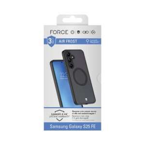 Force Case Coque Air Magnet Galaxy S25 FE Frost Noire 3m