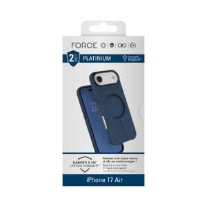 Force Case Platinium MagSafe iPhone 17 Air Bleu 2m