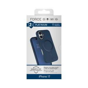 Force Case Platinium MagSafe iPhone 17 Bleu 2m