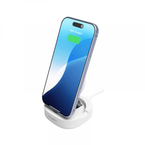 Chargeur sans fil magnétique pliable Qi2 Blanc - Cygnett