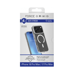 Coque renforcée MagSafe iPhone 18 Pro Max / 17 Pro Max AIR XTREM 4m Transparente - Force Case