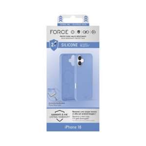 Coque Silicone iPhone 16 2m Bleue - Force Case