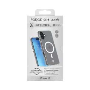 Force Case AIR Coque MagSafe Pailletée iPhone 16 3m
