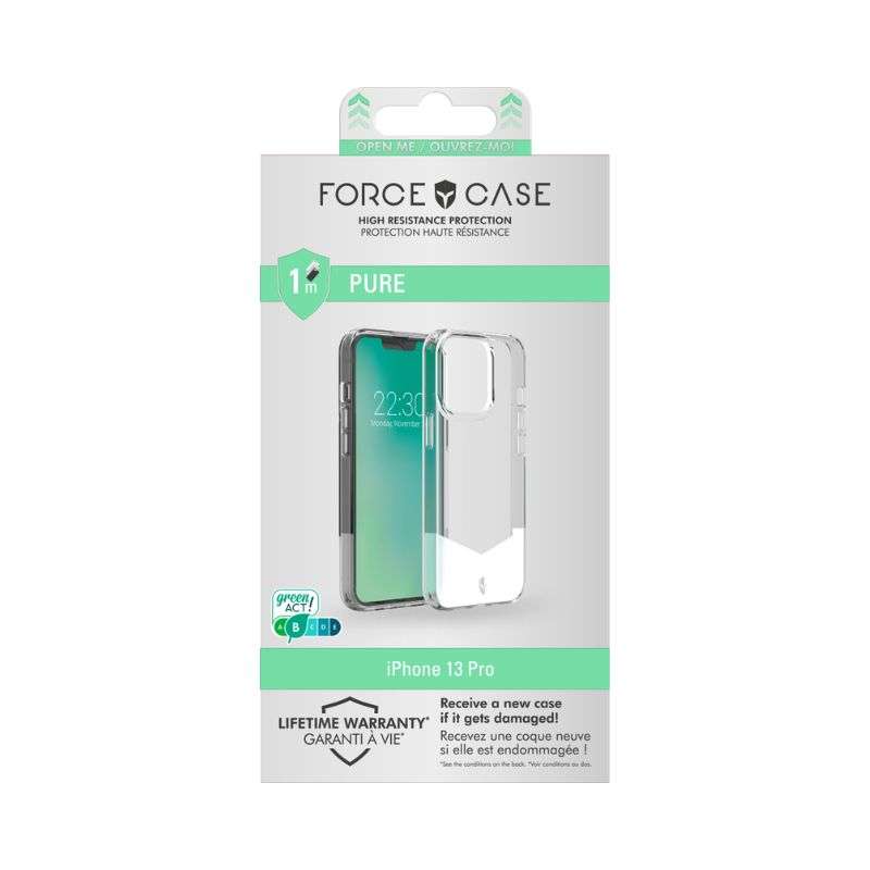Force Case PURE renforcée iPhone 13 Pro – 1m