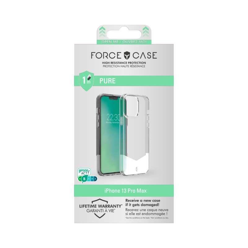 Force Case PURE renforcée iPhone 13 Pro Max – 1m