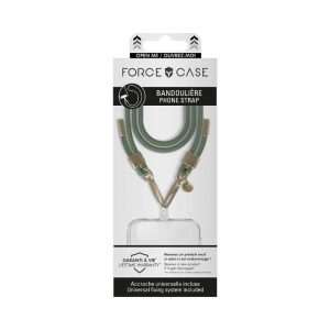 Bandoulière Cordon Amovible Kaki détails dorés - Force Case