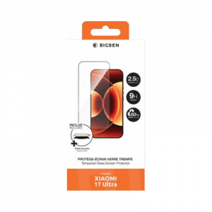 Protège écran Xiaomi 17 Ultra 2.5D Verre trempé - Bigben