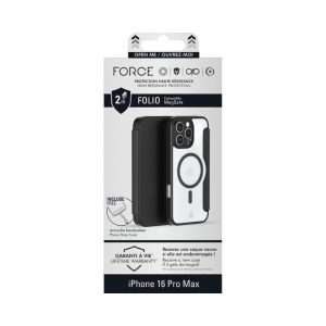 Force Case Renforcé MagSafe Noir iPhone 16 Pro Max 2m