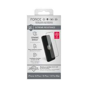 Verre Trempé iPhone 16+/15+/14 Pro Max - Force Glass