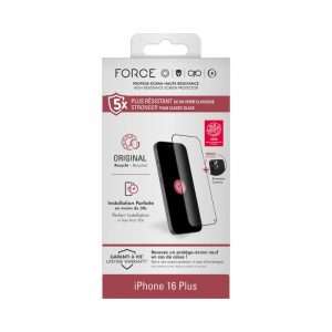 Force Glass - Protection Totale 2.5D iPhone 16 Plus