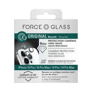 Force Glass - Protège-caméra iPhone 15 Pro Max/14 Pro Max
