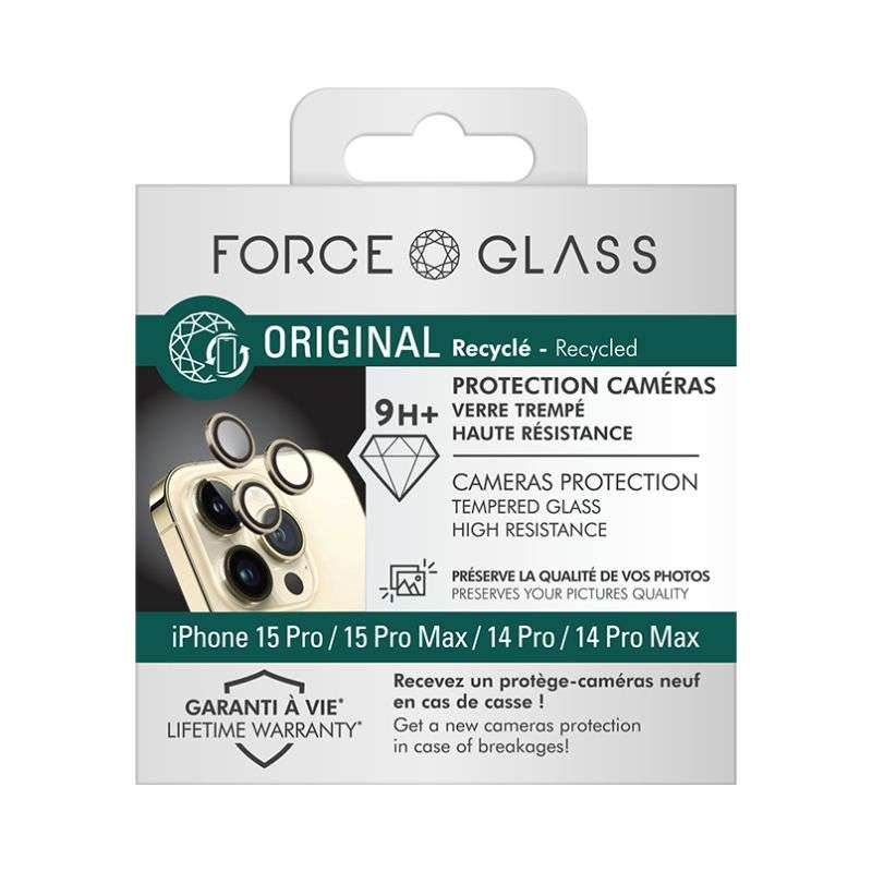 Force Glass - Protège-caméra iPhone 15 Pro Max/14 Pro Max