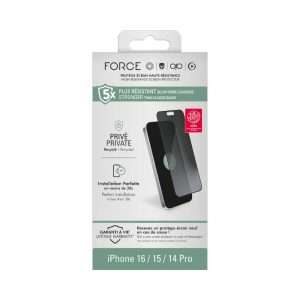 Protection Privé iPhone 16/15 /14 Pro - GRS - Force Glass