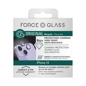 Force Glass - Protège-caméra iPhone 14/14+ x2