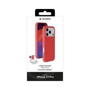 Bigben Coque iPhone 18 Pro Max/17 Pro Max Silicone Rouge