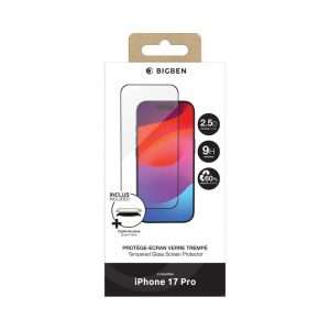 Bigben Verre trempé 2.5D iPhone 18 Pro/17 Pro - GRS