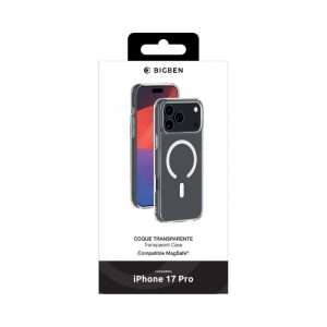 Bigben Coque iPhone 18 Pro/17 Pro Hybride Transparente