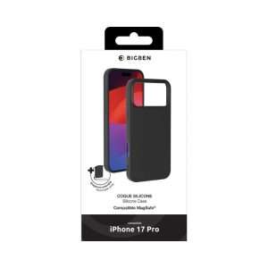 Bigben Coque iPhone 18 Pro/17 Pro Silicone Noire