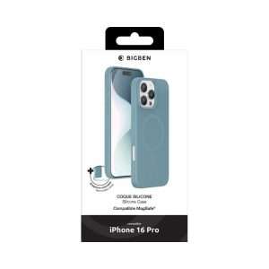 Bigben Coque iPhone 16 Pro Silicone Verte
