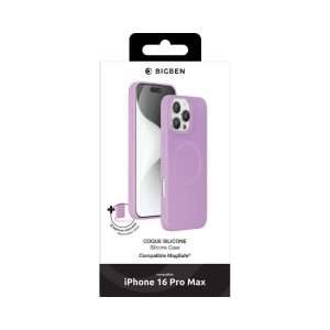 Bigben Coque iPhone 16 Pro Max Silicone Rose