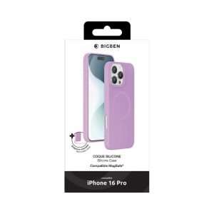 Bigben Coque iPhone 16 Pro Silicone Rose