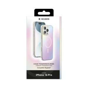 Bigben Coque iPhone 16 Pro Hybride Irisée
