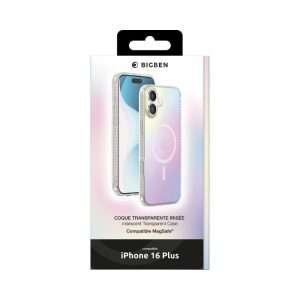 Bigben Coque iPhone 16 Plus Hybride Irisée