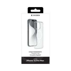 Bigben Coque iPhone 16 Pro Max Hybride Transparente