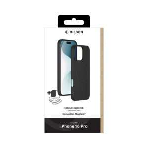 Bigben Coque iPhone 16 Pro Silicone Noire