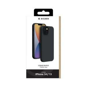 Bigben Coque iPhone 13 / 14 Silicone Noire Matte