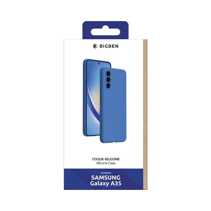 Bigben Coque Galaxy A35 5G Silicone Bleue