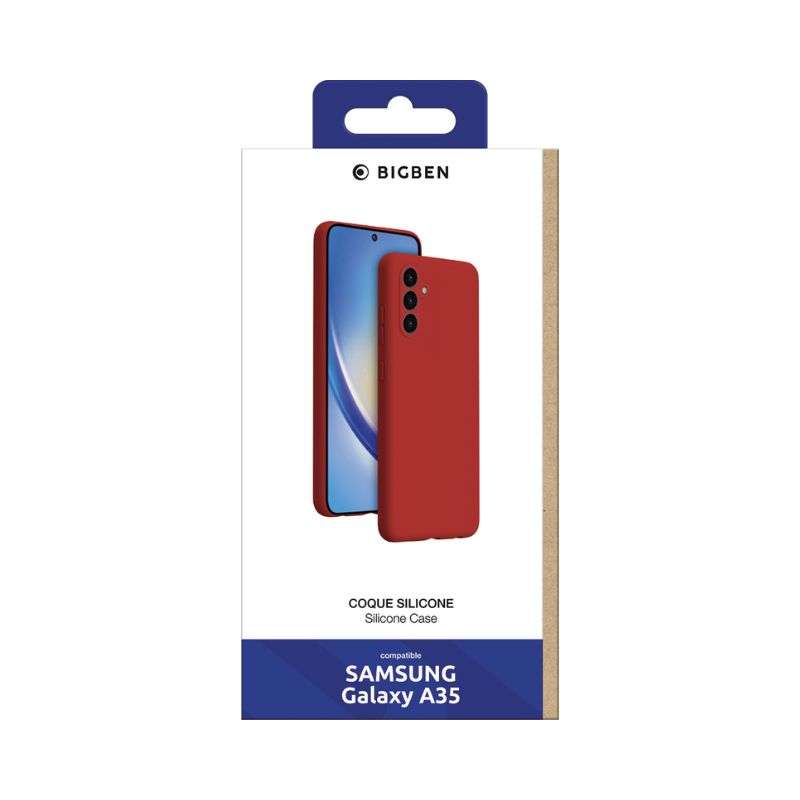 Bigben Coque Galaxy A35 5G Silicone Rouge