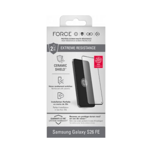 Protège écran Samsung Galaxy S26 FE Ceramic Shield 2.5D Verre trempé - Force Glass