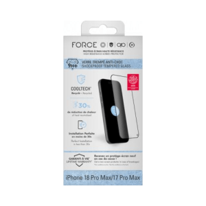 Protège écran iPhone 18 Pro Max / 17 Pro Max CoolTeck 2.5D - Force Glass