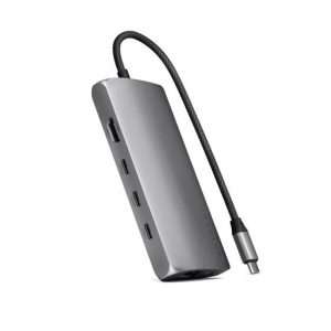 Adaptateur Multiports USB-C 8K vers Ethernet V3 Space Gray