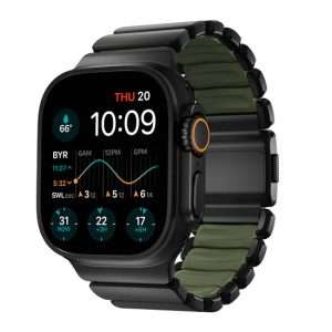 Bracelet Stratos 49mn Black Titanium/Forest Green FKM