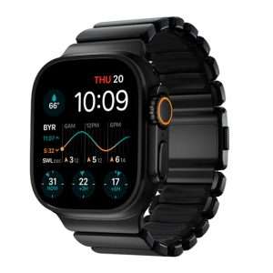 Bracelet Stratos 49mm Black Titanium/Black KFM